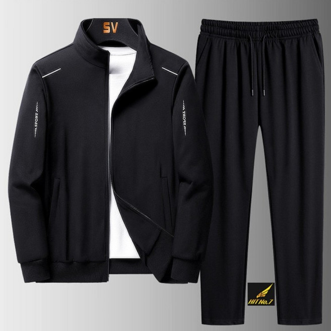 히트세븐 데일리 남성 트레이닝복 상하세트 기본핏 추리닝 자켓 일자바지 조깅 런닝 헬스 세트 TRF80
