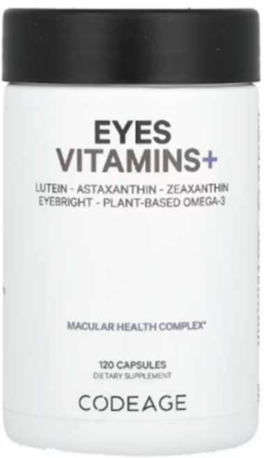 코드에이지 루테인 아이브라이트 비타민 120캡슐 2개월분 카로티노이드 지아잔틴 빌베리, Eyes Vitamins 120캡슐, 120정, 1개