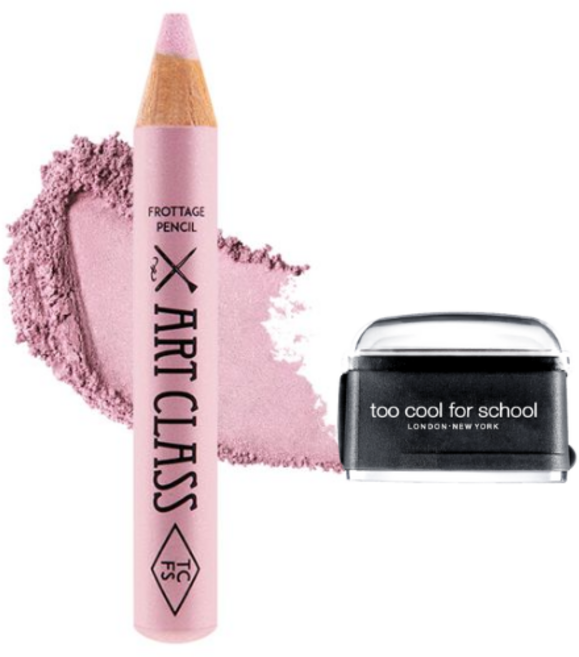 too cool for school Frottage Pencil 臥蠶筆 立體輪廓眼影筆, 原廠黑削筆器+18 Frosty Lavender, 1個