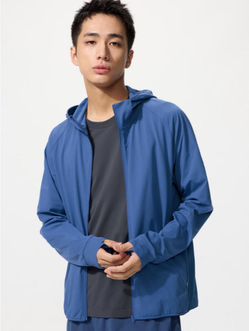 유니클로 드라이 EX UV 컷 풀 Zip 파카 바람막이 487511