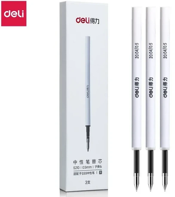 델리 메탈 사인 펜 젤 잉크 PREMEC 부드러운 리필 미쿠니 일본 카네타 OEM 블랙 9.5mm, 03 Refills