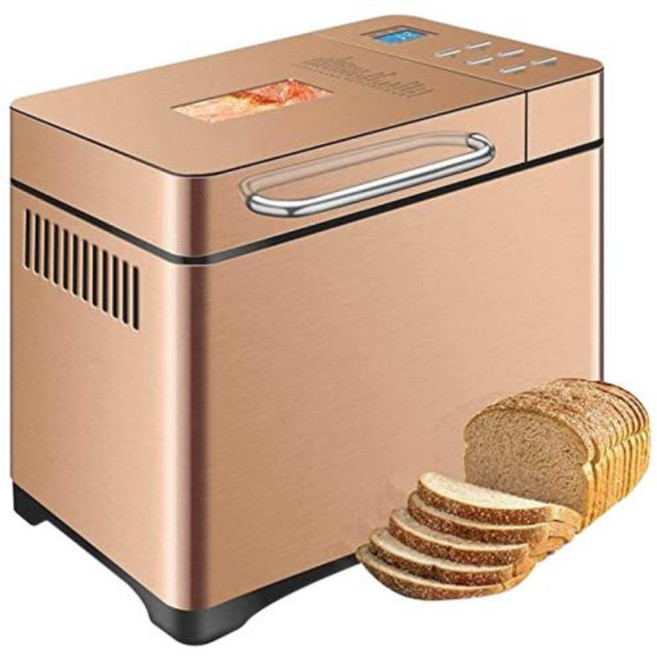 제빵기 자동반죽베이커 미니 빵 기계 가정용 지능형 스프링클 과일 및 국수 발효 다기능 작은 아침 식사, 3)golden-EU