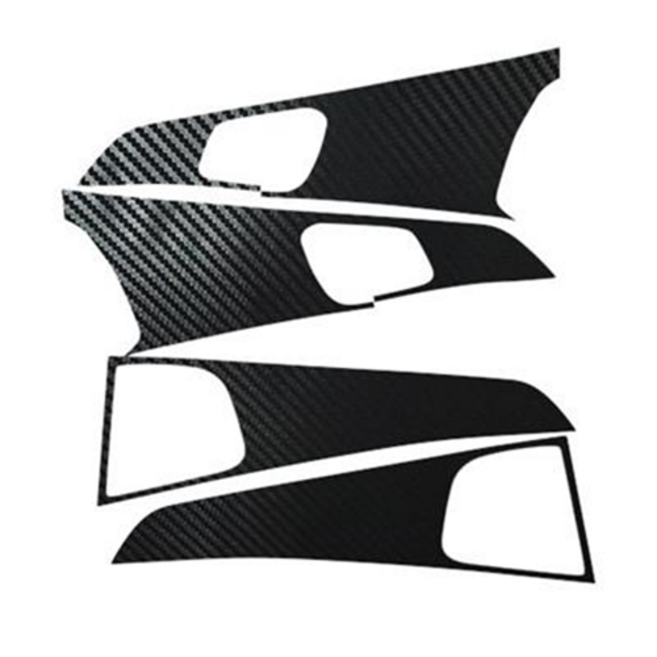 유카몰 기아 카니발 4세대 20년식이후 도어패널 내부도어캐치 패널 데칼 스티커 KA4 호환, 01.3D카본 블랙무광, 1개