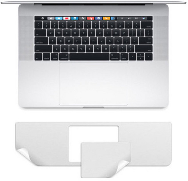 트루커버 맥북 프로 M5 14인치 A3427 A3426 A3434 팜가드 팜레스트 보호스킨, 프로 M5 14인치(A3434), 실버