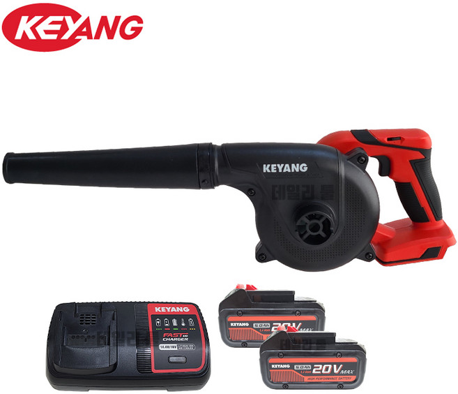 계양 20V 충전 송풍기 2팩 세트 무선에어건 낙엽청소기 전동 물기 먼지 제거, 1개