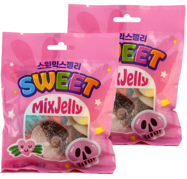 스윗믹스젤리 gs25 스윗믹스젤리 100g 4개, 2개
