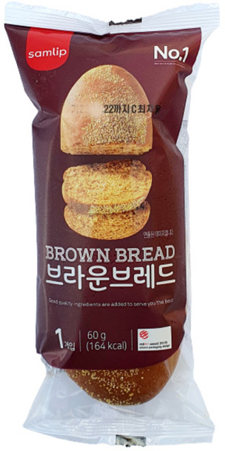 삼립 브라운 브레드, 3개, 60g