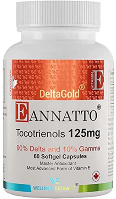 웰니스 익스트렉트 아나토 토코트리에놀 125mg 60정 Tocotrienols, 1개 - 쿠팡