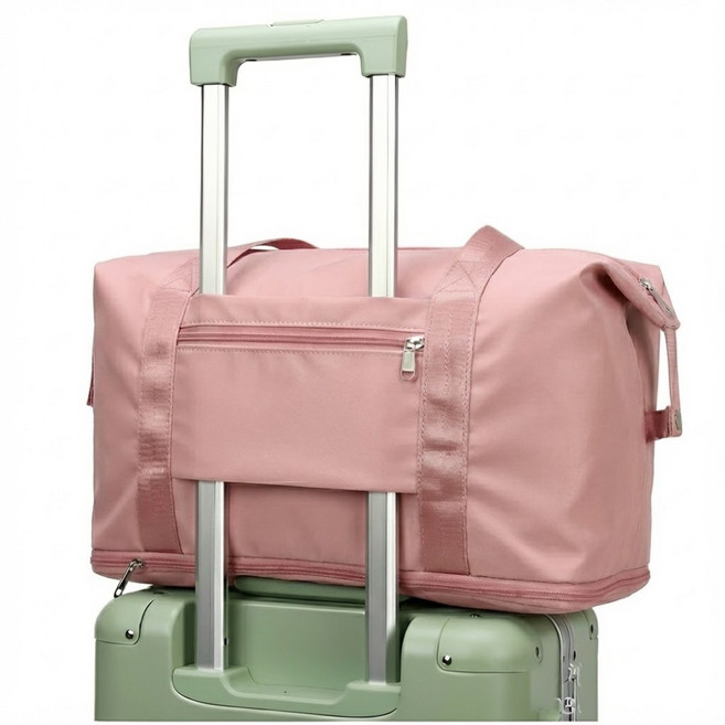 브로미 접이식 여행용 보스턴백 캐리어 결합 보조가방