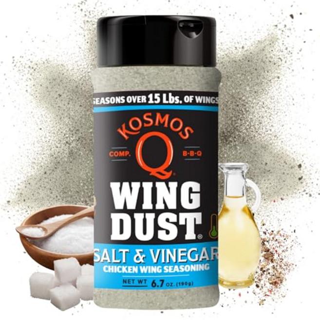 Kosmos Q Salt & Vinegar Seasoning Kosmos Q Salt & Vinegar Seasoning Wing Dust Salt & Vinegar Chicke, 소금과 식초, 1개