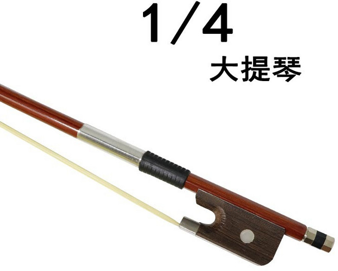 老羊樂器店 大提琴弓 巴西紅壇木, 1個, 1/4(弓桿長度58cm)