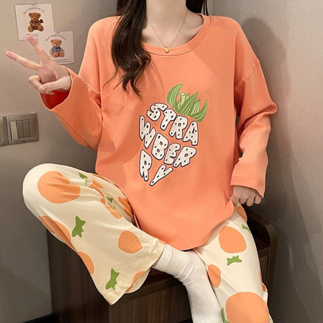 제이로그 간절기 고급 긴팔 홈웨어 세트 굿슬립6종