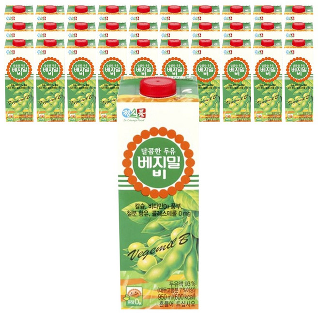 정식품 달콤한 베지밀B 950ml, 108개