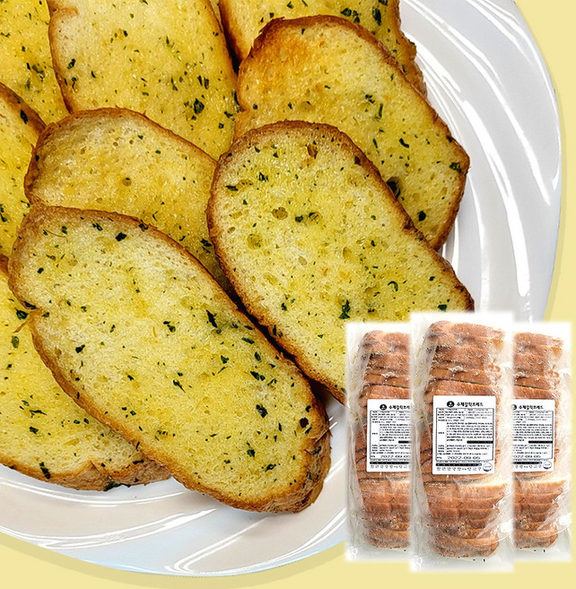 마늘향기 수제 마늘빵 마늘바게트 60개 1kg 냉동생지 디저트 간식 맛집, 1개