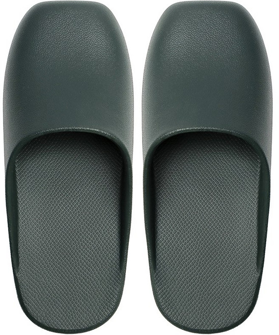 까발로 논슬립 경량 양발구분없는 슬리퍼 베란다 실내화 방수 트윈 욕실화 CA019, 1개, 그린