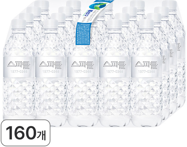 스파클 생수 무라벨, 500ml, 160개
