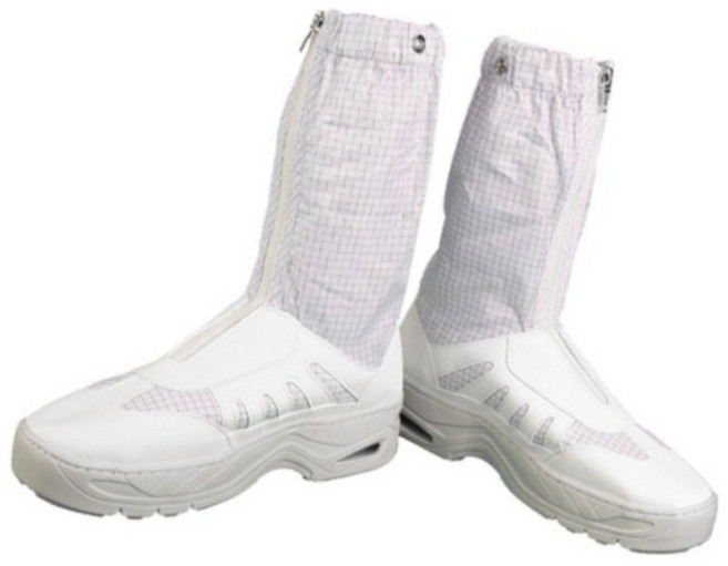 부츠형 고급 작업화 크린룸방진화 대전방지 방진용, 화이트230