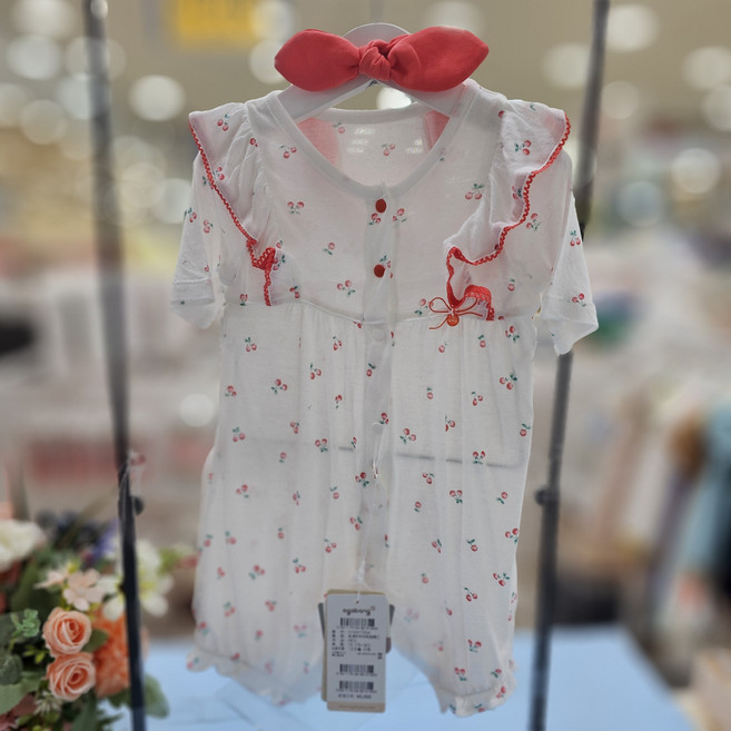 [아가방 우주복] 본 신생아 백일 돌조카 아가 남아 출산 베나뱀부7부우주복(헤어밴드) S3