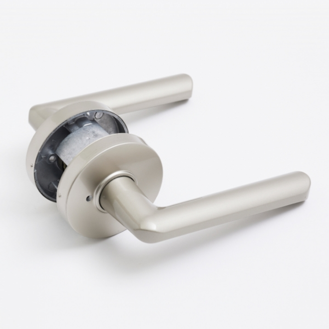 100% 국산 항균 도체 플러스 녹 변색없는 방문손잡이 레버 도어락 시공편리, 1개, 무광그레이