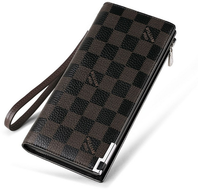 윌리엄폴로 남성 천연 소 가죽 클러치 장지갑 카드슬롯 19개