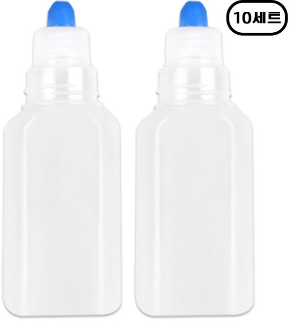 해호 투약병 PP재질 반투명 짧은마개 100CC 투약병, 10개, 2p