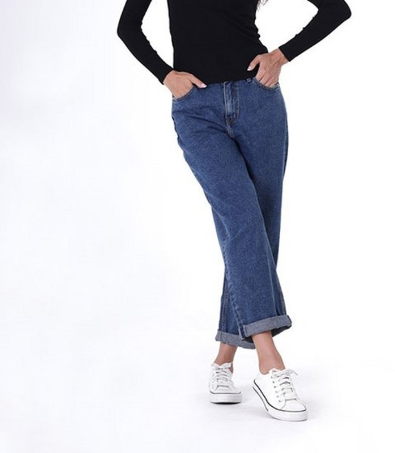 잠뱅이 여성) 난스판 바이오스톤워싱 NEW핏 롤업 AM3DRS567-MB 800424