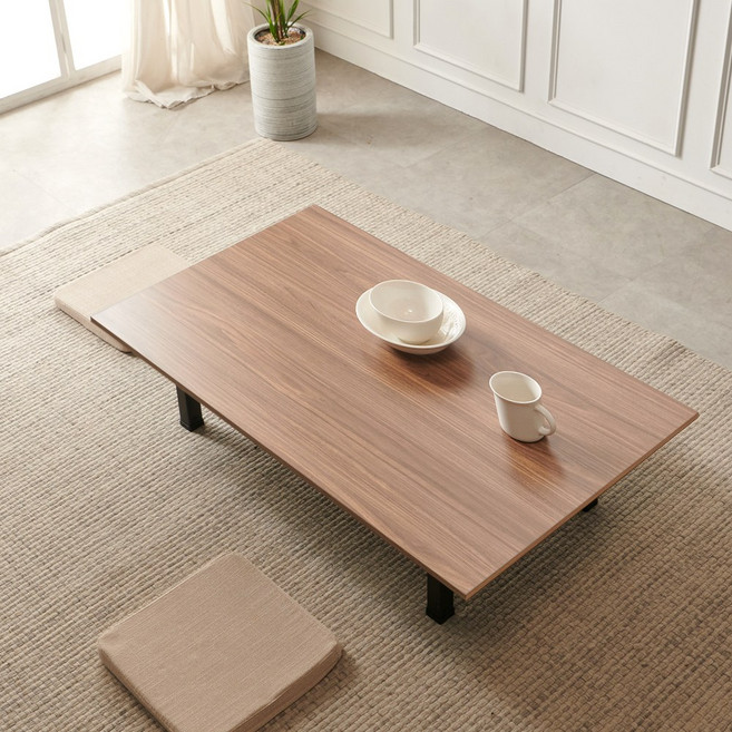 일송가구 LPM 접이식 밥상 좌식 테이블 집들이상, LPM 접이식 테이블_1200x700(특대), 옹이