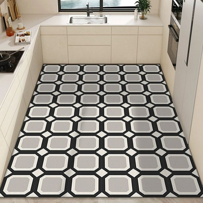 PVC 방수 주방매트 손쉬운세척 방오 바닥매트 세척불필요 미끌림방지 위생