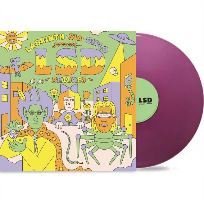(수입LP) LSD - Labrinth Sia Diplo present… LSD Remixes (Clear Purple Color)