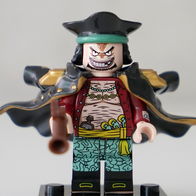 핸드브릭 팩토리 커스텀 미니브릭 피규어 원피스 해적 호환 블록호환, 065. 마샬 D 티치, 1개