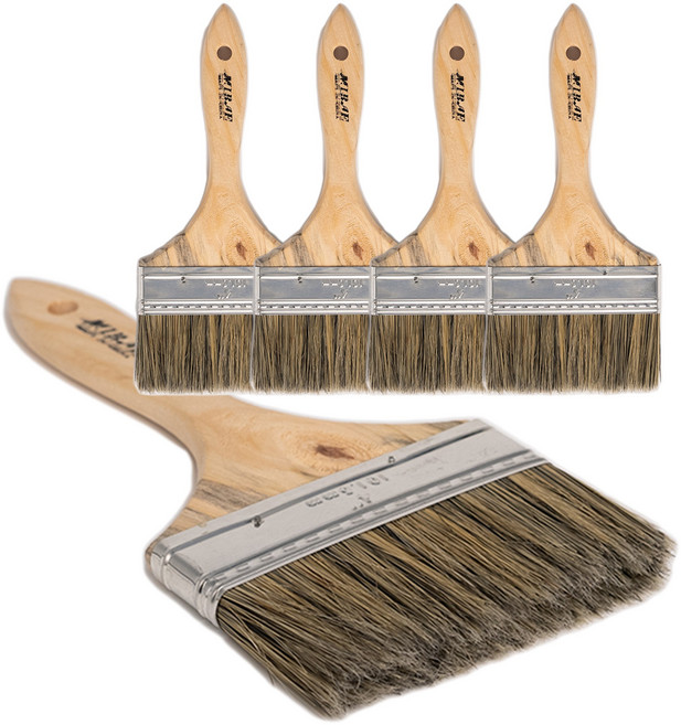 다용도 작업용 붓 수성 유성 방수작업 붓 도장 막붓, 5개