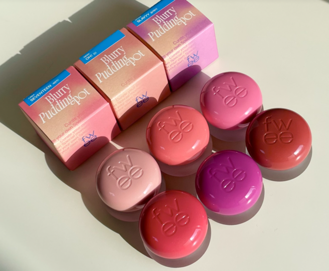 [New색상추가] Fwee 립앤치크 블러리 퓌 푸딩 팟 크림 블러셔 멀티 밤 35종 택1, 베이비, 1개