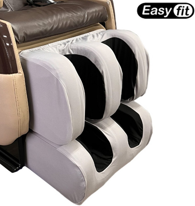 이지핏 안마의자 발커버 바디프랜드 코지마 호환 안마 의자 풋커버 천갈이 리폼 가죽 시트 교체, 그레이