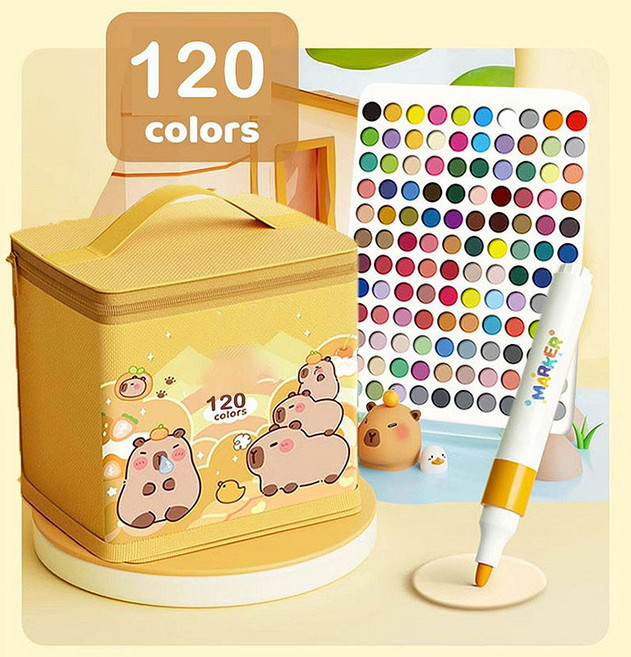 타오진 다용도 봉지 마카펜 세트, 1세트, 120색