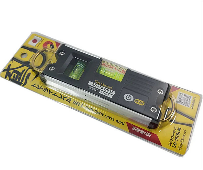 에비수 수평대 수평기 자석 토비레벨 라이트 ED-16TBLM, 1개