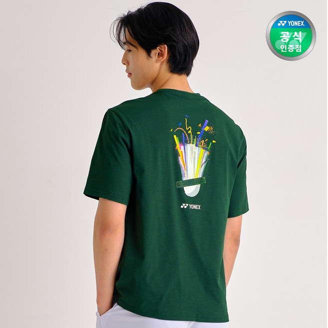요넥스 배드민턴 오버핏 캐주얼 반팔 티셔츠 253TS051U 그린