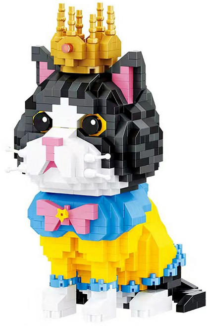 [알꿀밤-나노블럭-마이펫] BA베이비 왕관 고양이, 1개