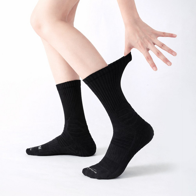 스포츠 압박 양말 골프 테니스 미끄럼방지 운동양말 헬스 러닝용 2켤레 WILLCORE