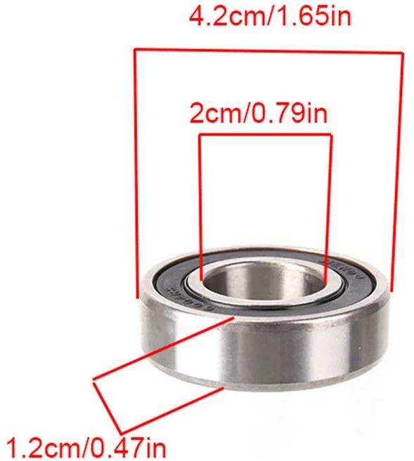 다양한 6008 베어링 40mm 6004 베어링 20mm 6006 베어링 30mm 자전거 바텀 브래킷 예비 부품 6006RS Si3N4, 03 20mm