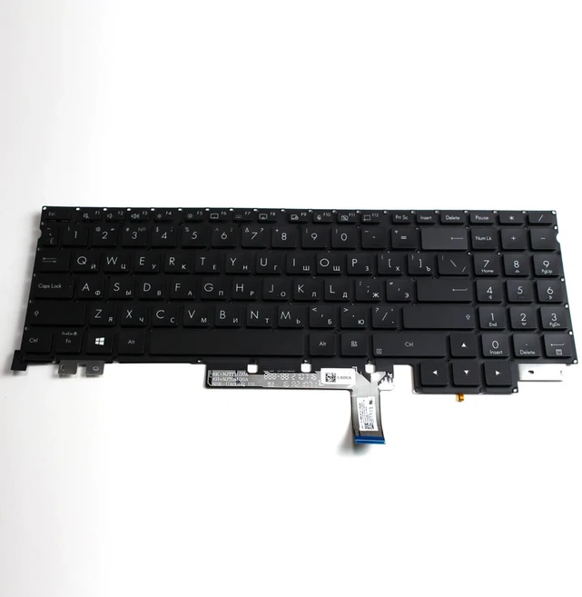 Asus ProArt StudioBook Pro 16 OLED W7600 W7600Z3A W7600H3A RU 레이아웃 노트북 키보드(백라이트 포함), 01 CN, 01 Black