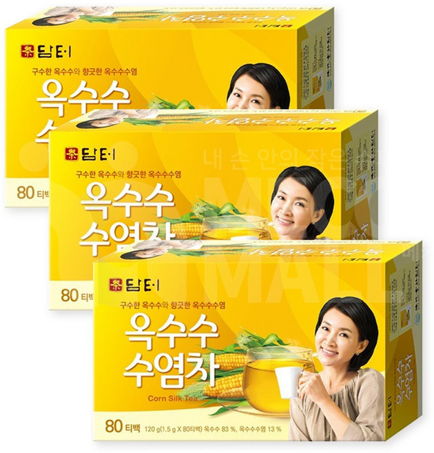 담터 옥수수수염차 티백, 1.5g, 80개입, 3개