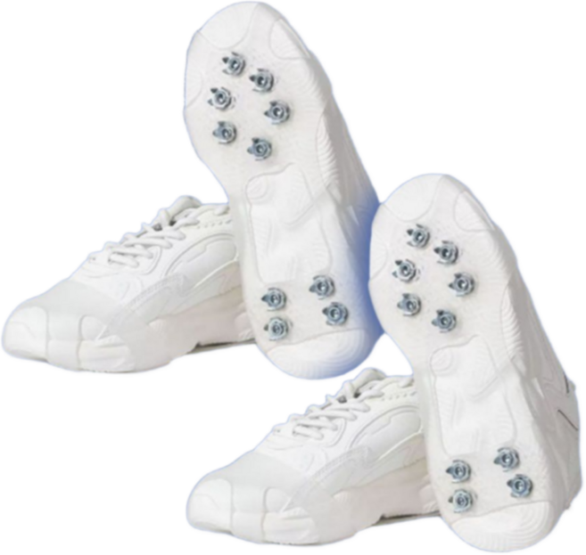 도시형 신발 아이젠 얼음 미끄럼방지 경량 아이젠 2켤레 세트, 화이트(10핀)_2켤레