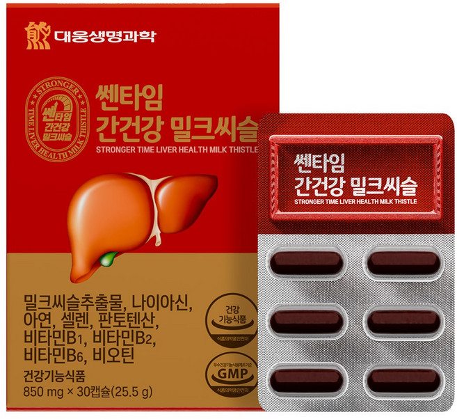 대웅생명과학 쎈타임 간건강 밀크씨슬, 1개, 30정