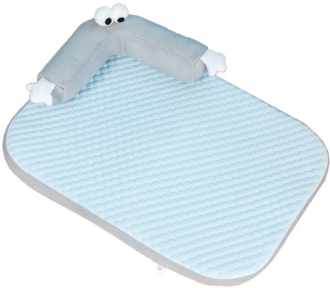 NMN 강아지 소형견 중형견 대형견 여름 냉감패드 쿨매트, 패션 그레이, 1개