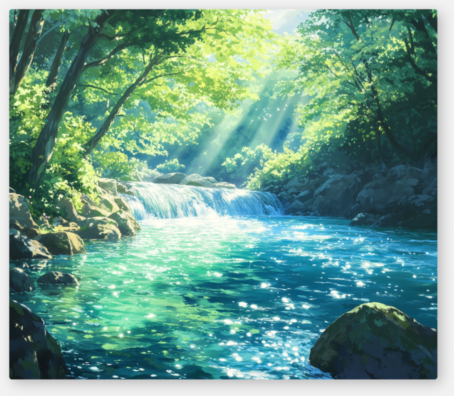 노아갤러리 인테리어 가리개천 대형 패브릭 포스터, 27.숲속의 쉼표