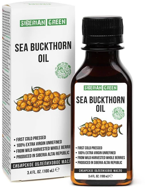 시베리아 바다 갈매나무속 오일 | 100% 천연 엑스트라 버진 냉압착 100ml / 3.3액량 온스 | 정제되지 않은 생 비건 | 독점적인 건강한 식단 식품 등급, 시베리아 바다 갈매나무속 오일 | 100% 천연 엑스트, 1개 - 쿠팡