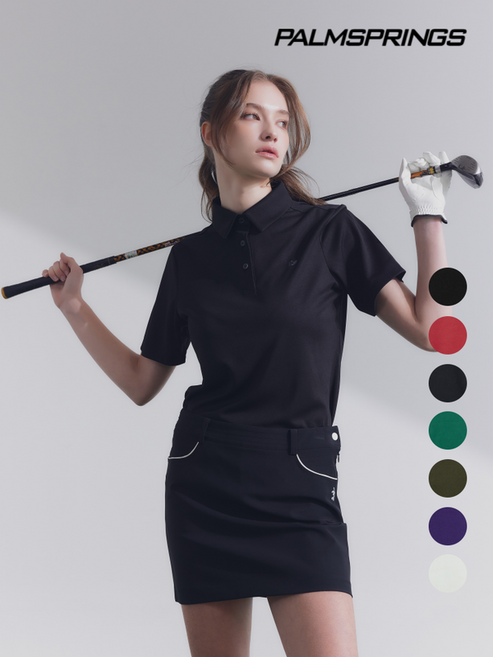 팜스프링스 골프 여성 냉감 퀵드라이 반팔 카라셔츠 7 color