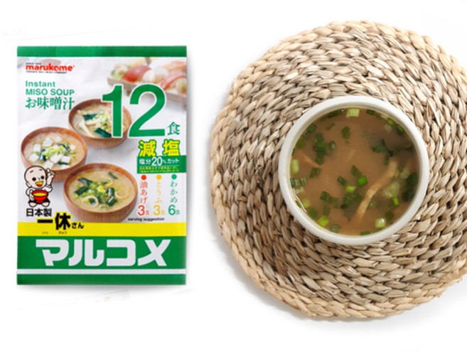 즉석국 마루코메 미소국 잇큐상 저염 12P, 12개, 1g