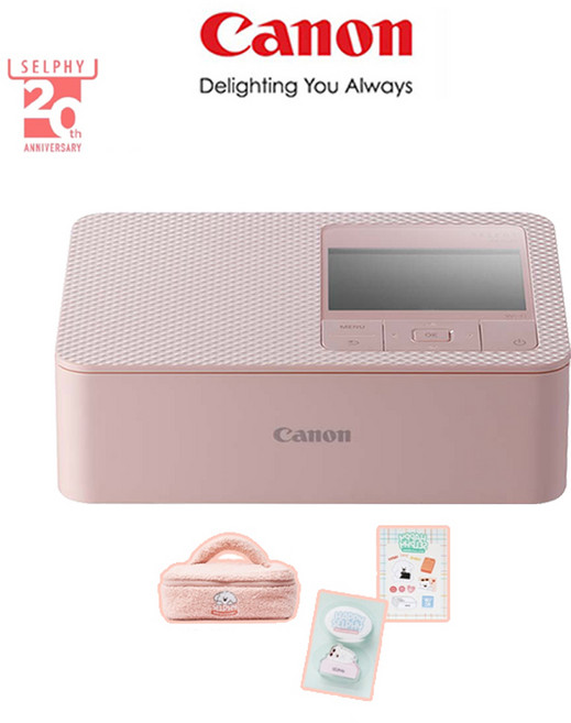 CANON 셀피 포토프린터 CP1500 20주년2 한정판패키지 RP108포함(108매), 핑크