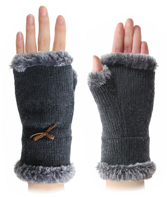 지맥스 니트 토끼털 암 핸드워머 방한 겨울장갑